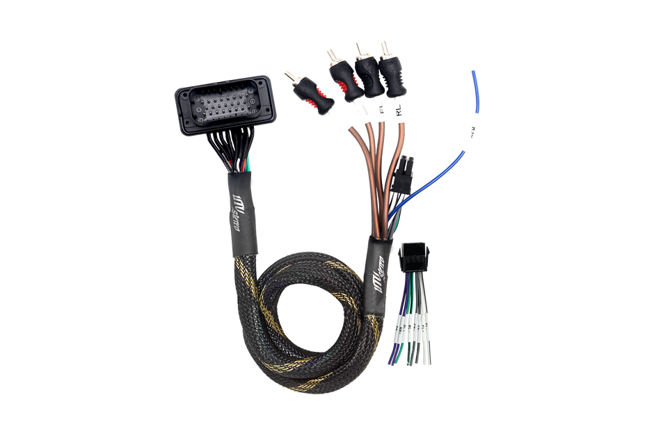 '20-'26 RZR® Pro Series Ride Command Front & Rear RCA Output + Speaker Wire & Remote | UTVS-PRO-RC-RCA-OUT