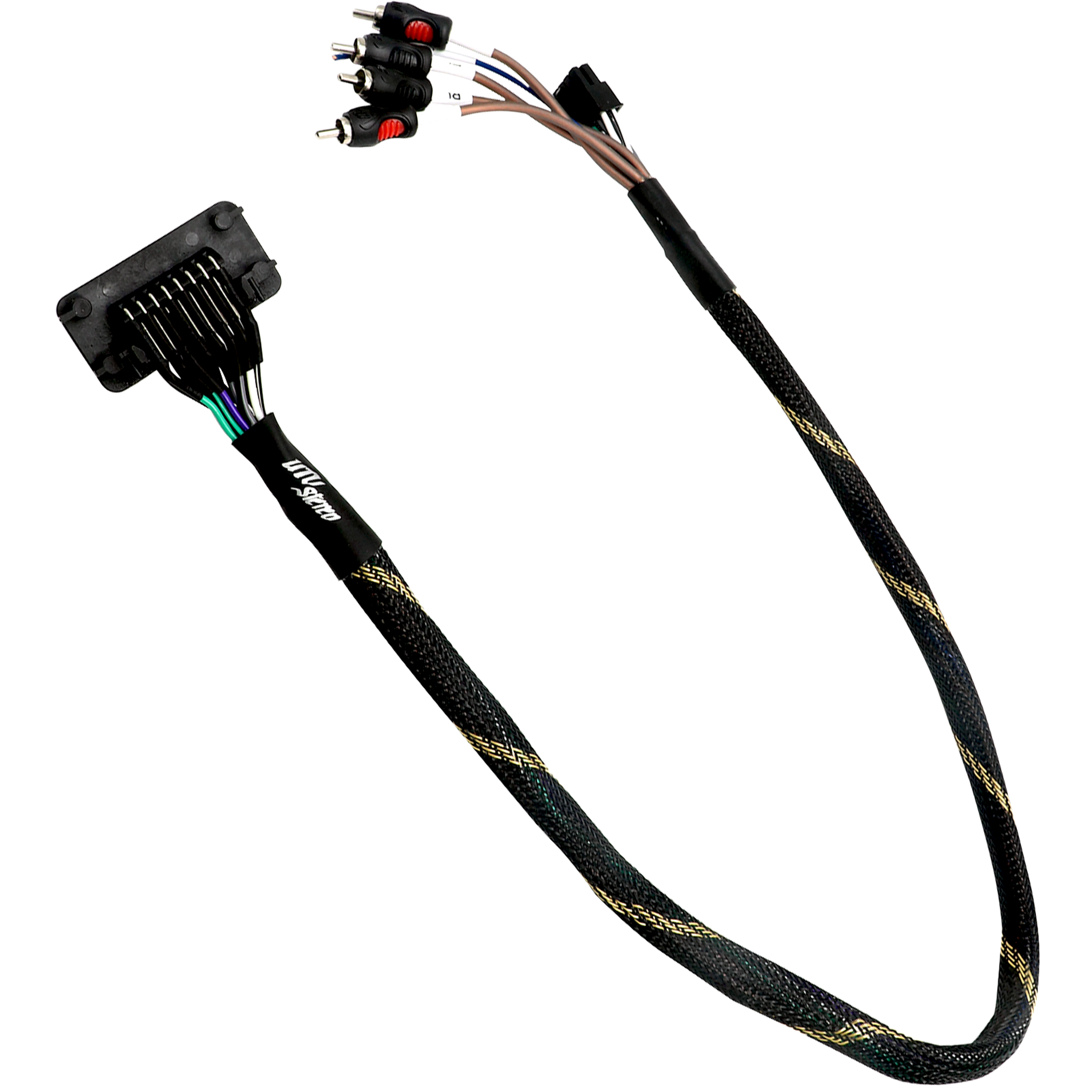 '20-'26 RZR® Pro Series Ride Command Front & Rear RCA Output + Speaker Wire & Remote | UTVS-PRO-RC-RCA-OUT