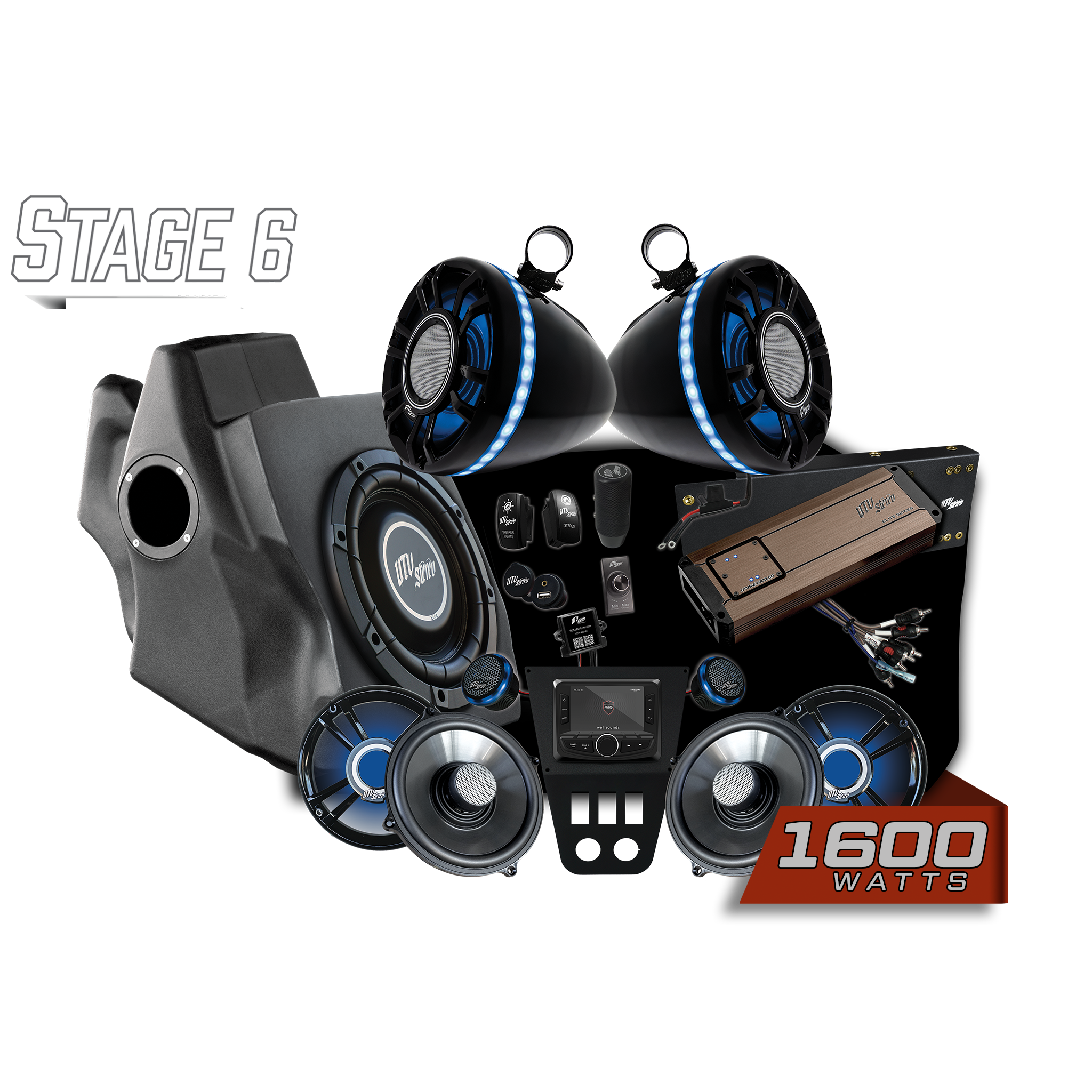 '20-'24 RZR® Pro Series Elite Stage 6 Stereo Kit | UTVS-PRO-S6-E