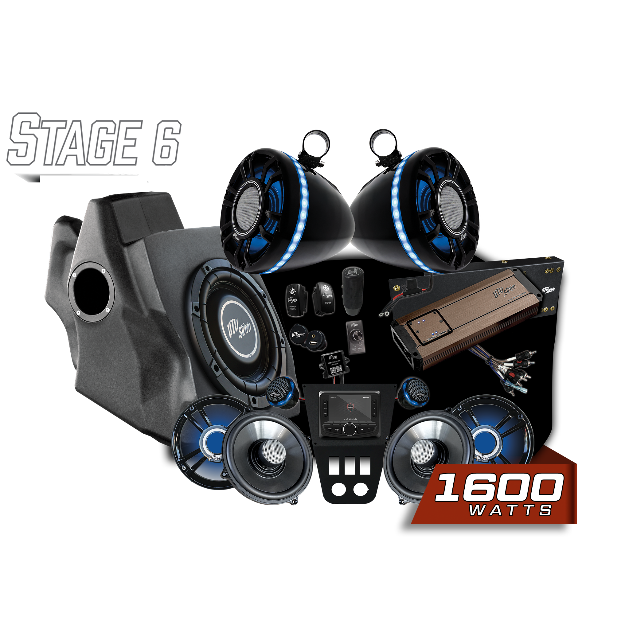 '20-'24 RZR® Pro Series Elite Stage 6 Stereo Kit | UTVS-PRO-S6-E