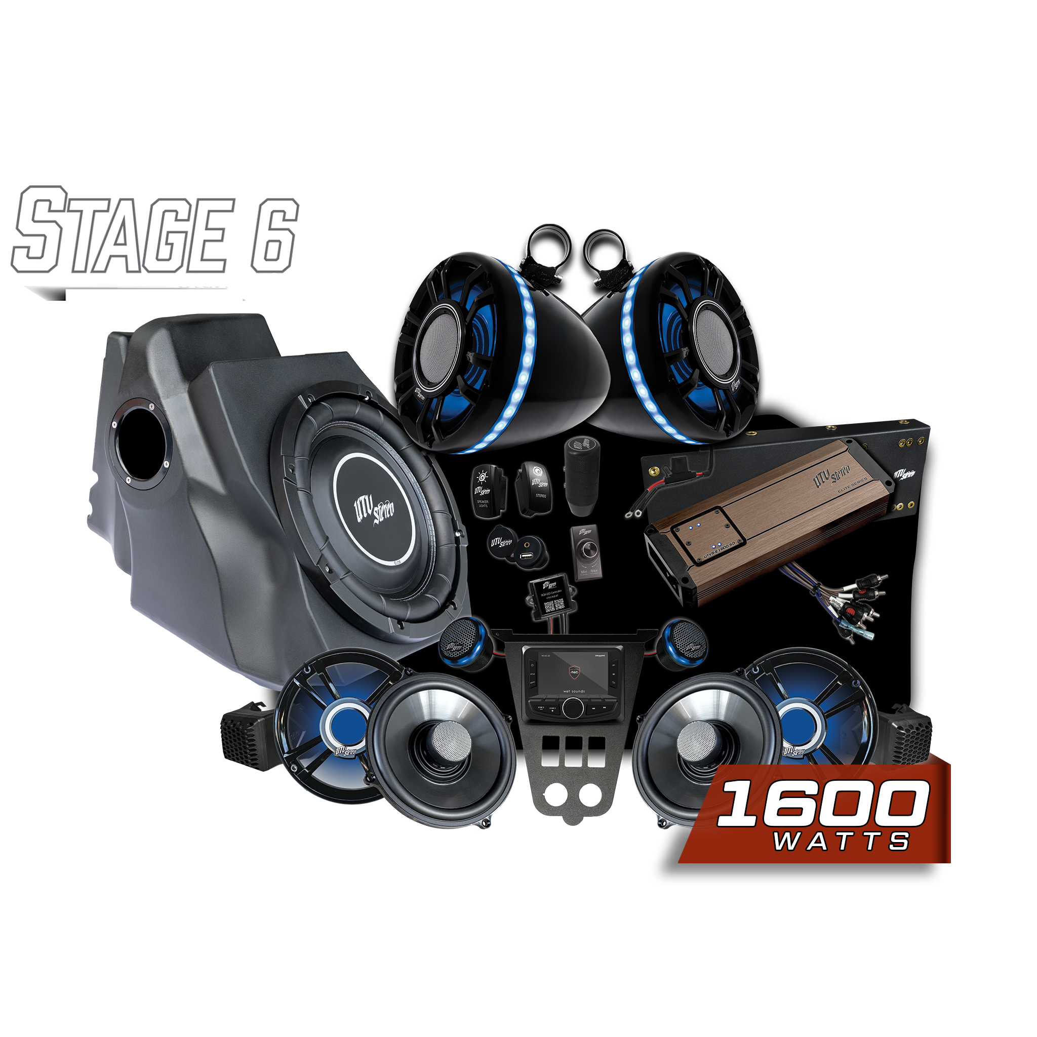 '25-'26 RZR® Pro Series Elite Stage 6 Stereo Kit | UTVS-PRO2-S6-E