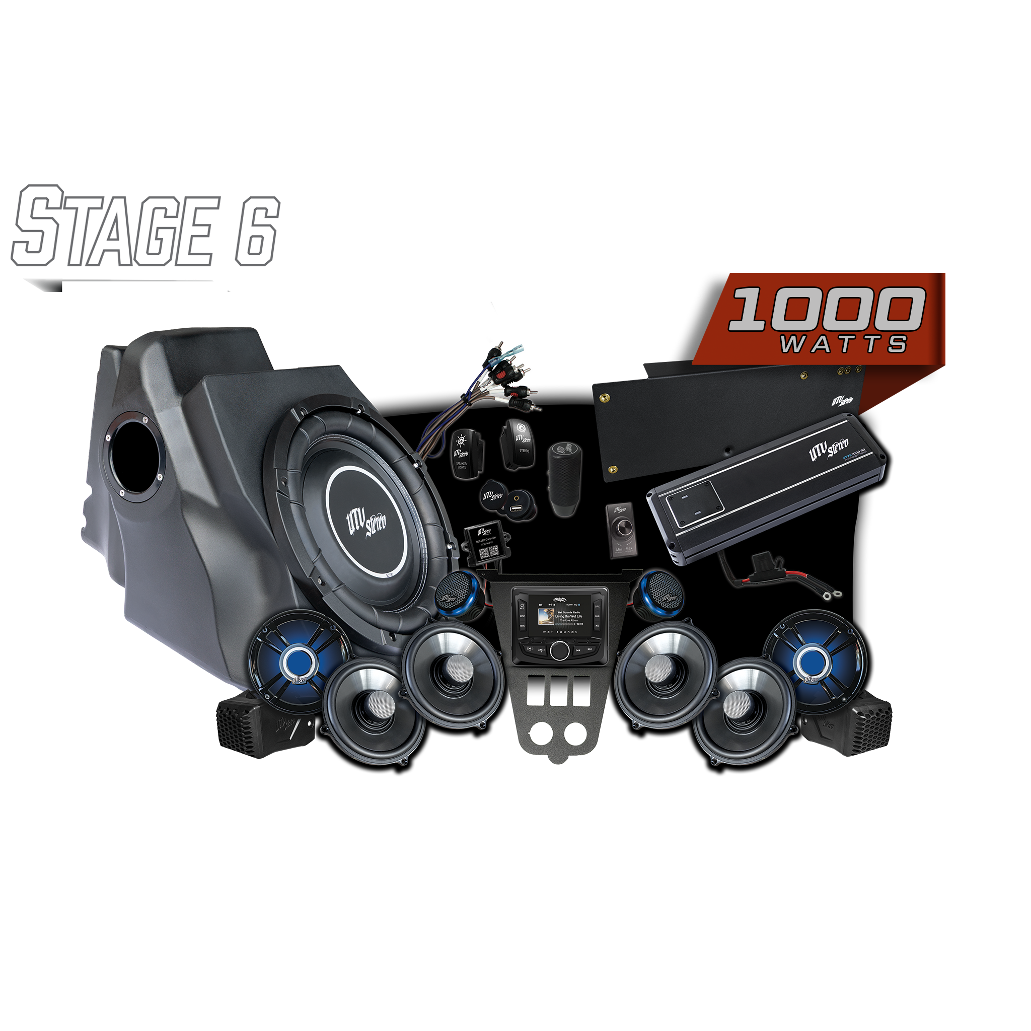 '25-'26 RZR® Pro Series Signature Stage 6 Stereo Kit | UTVS-PRO2-S6-S