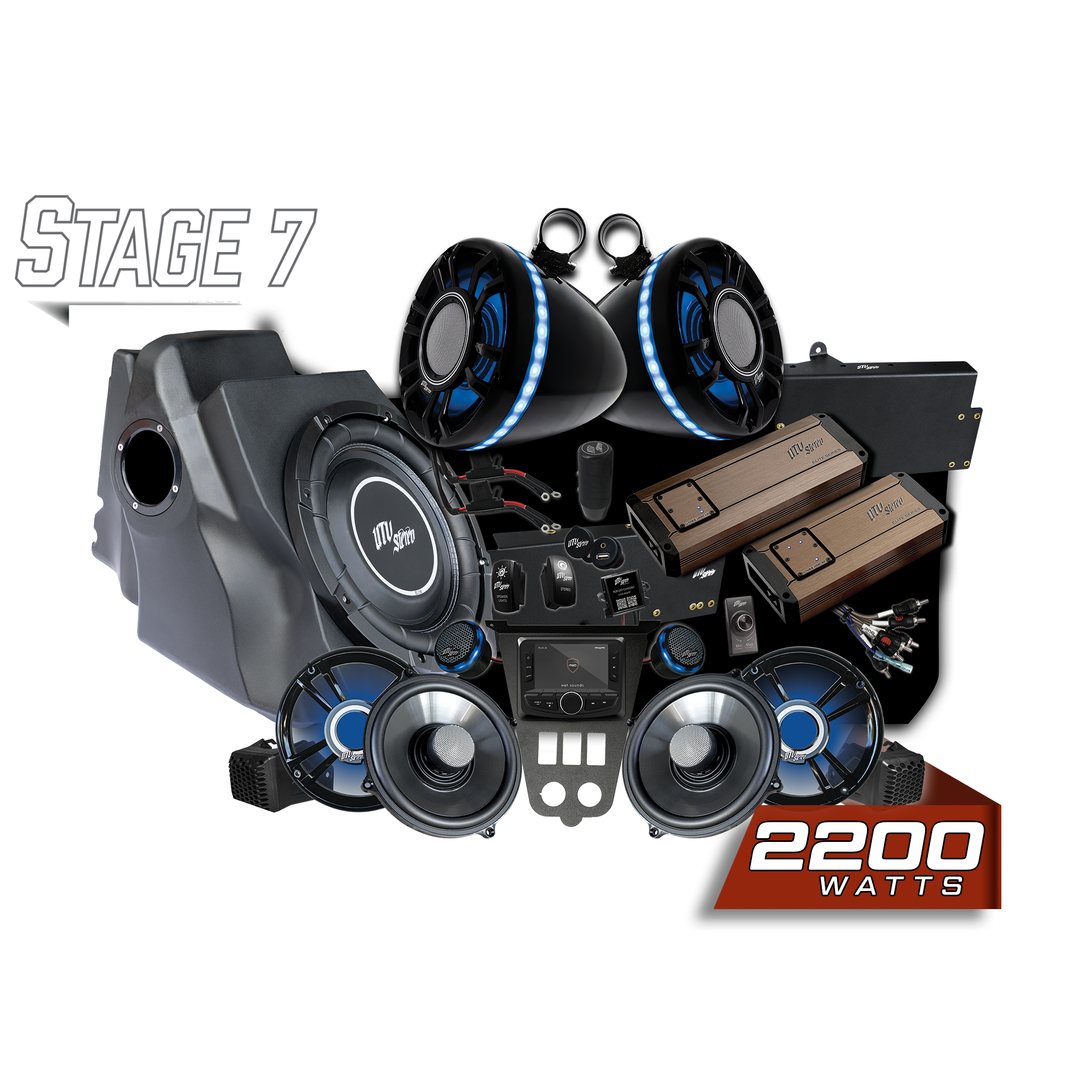 '25-'26 RZR® Pro Series Elite Stage 7 Stereo Kit | UTVS-PRO2-S7-E