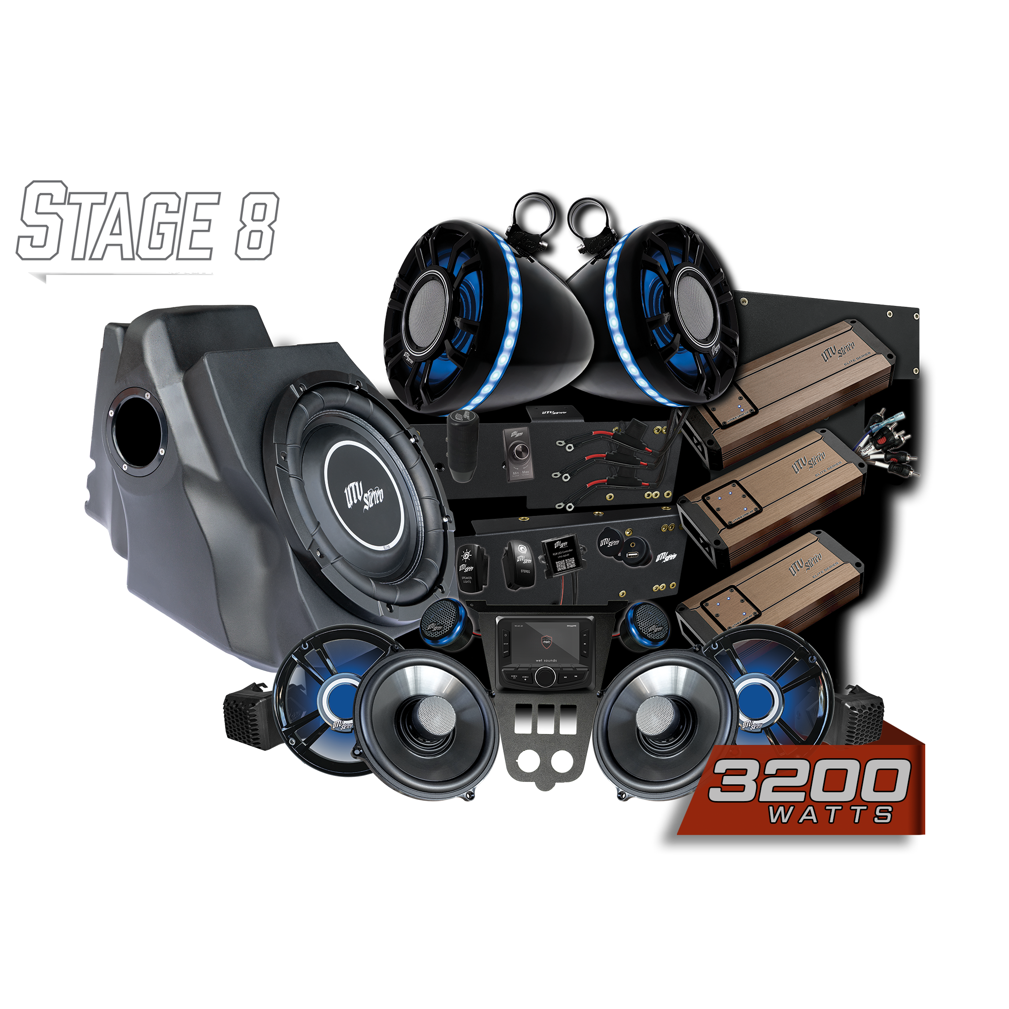 '25-'26 RZR® Pro Series Elite Stage 8 Stereo Kit | UTVS-PRO2-S8-E