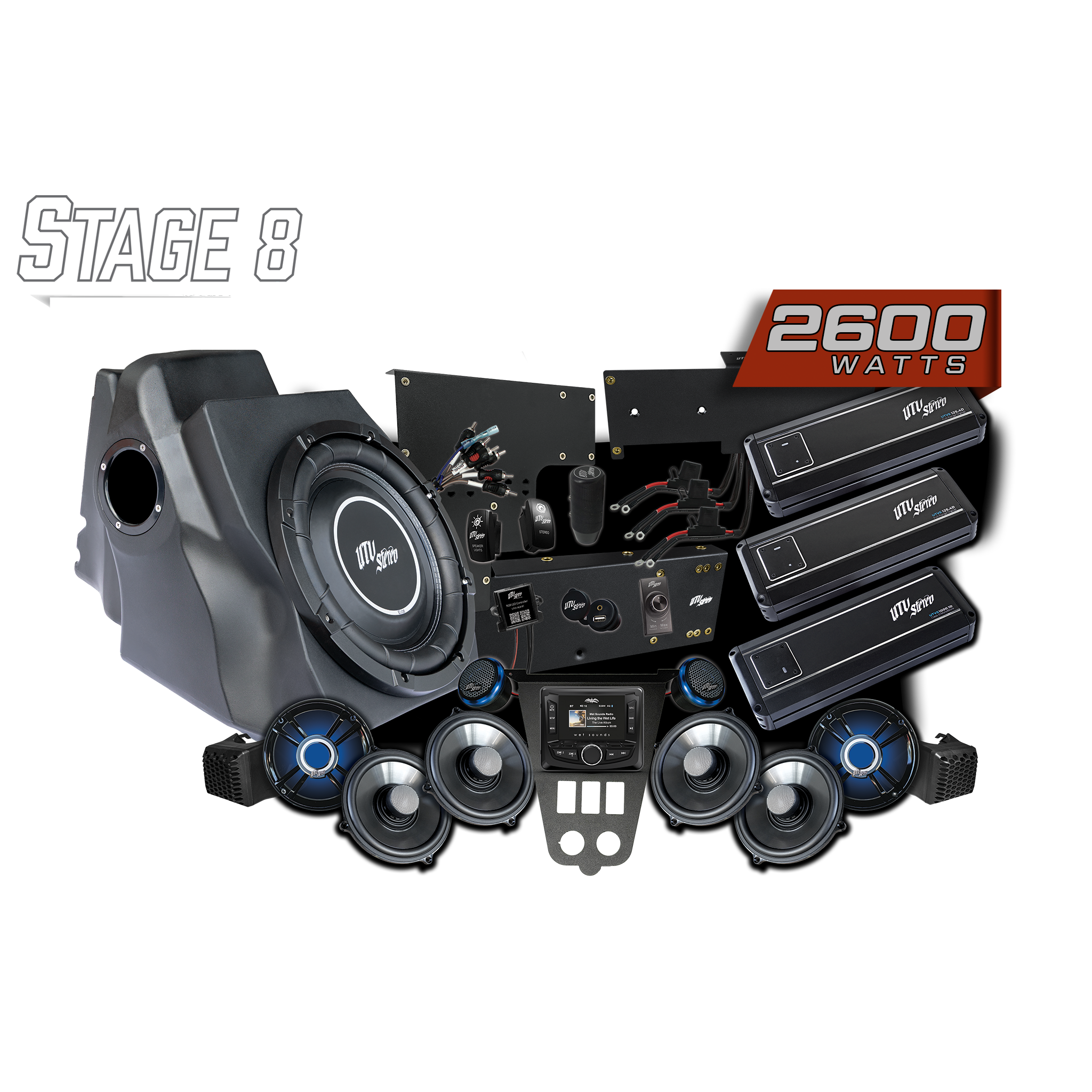 '25-'26 RZR® Pro Series Signature Stage 8 Stereo Kit | UTVS-PRO2-S8-S