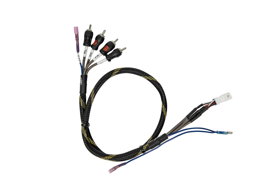 *UTV STEREO - CAN-AM® MAVERICK R BRP GO FRONT & REAR RCA OUTPUT HARNESS + REMOTE