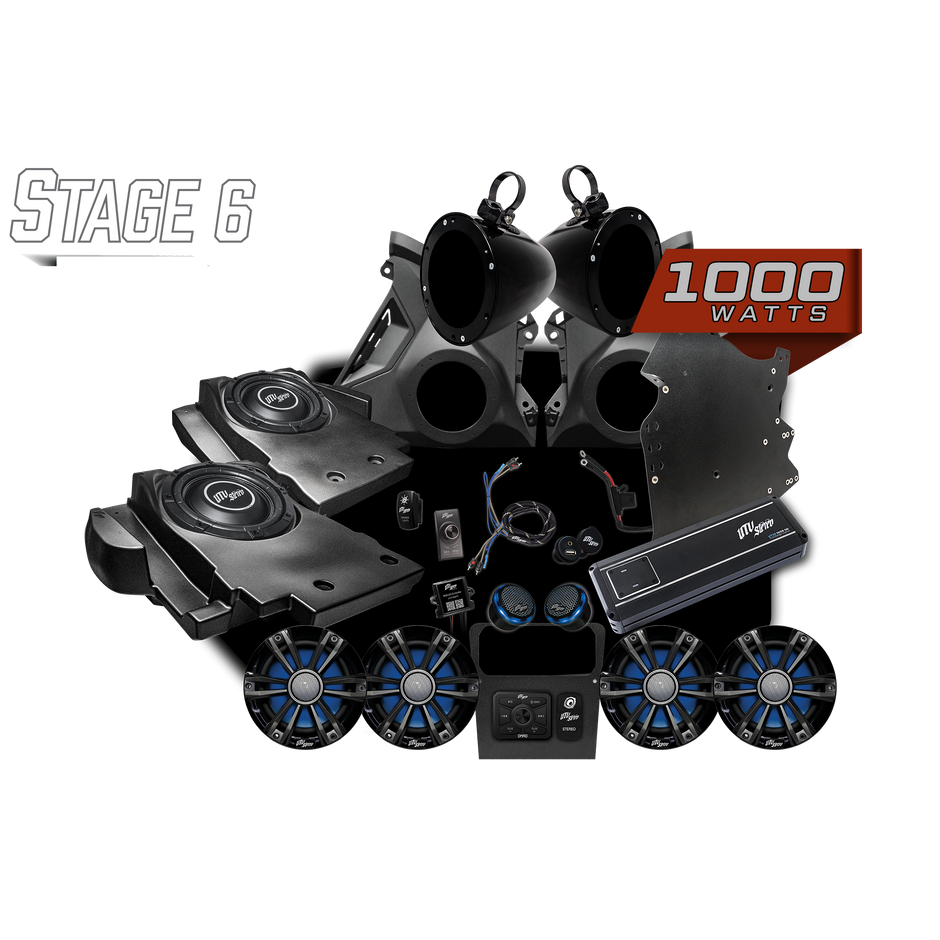 Can-Am® Maverick R Signature Series Stage 6 Stereo Kit | UTVS-R-S6-S