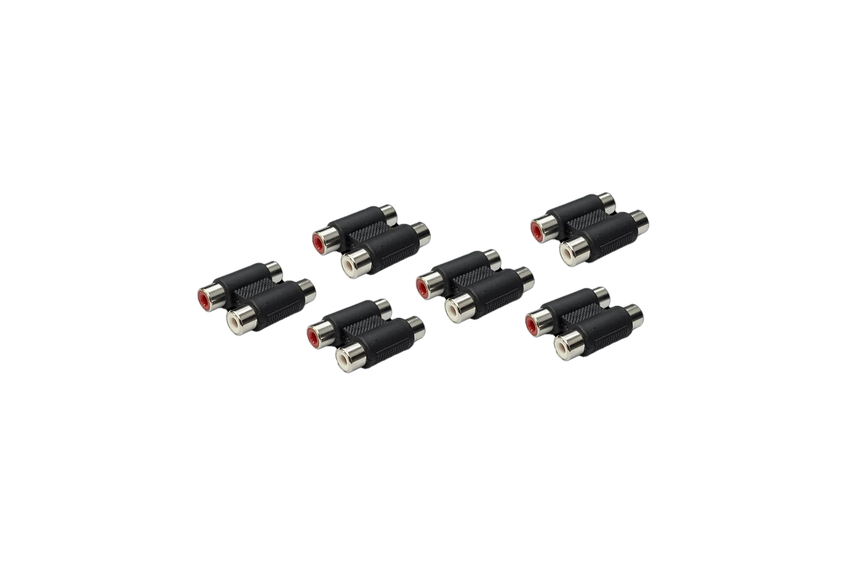 UTV Stereo RCA Barrel Connectors Female (6-Pack) | UTVS-RCA-BARREL-3