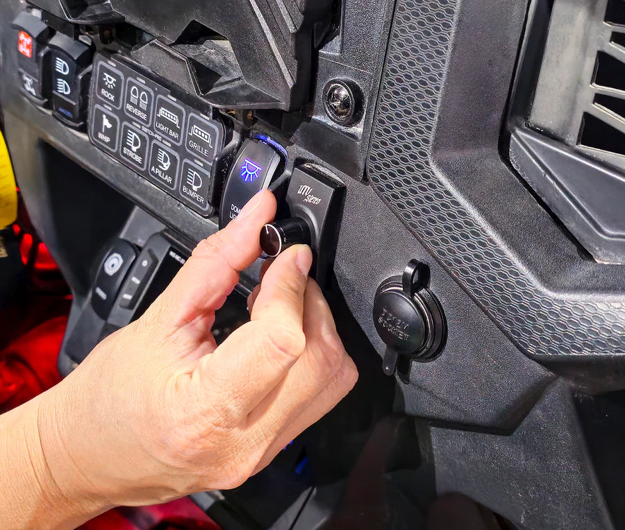 *UTV STEREO - ROCKER SWITCH BASS KNOB