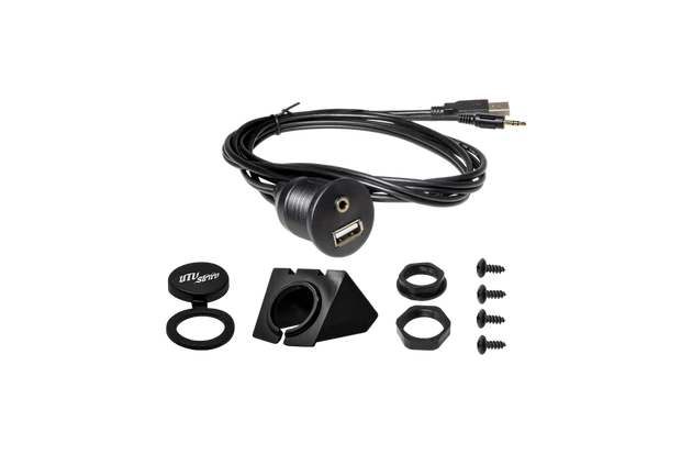 *UTV STEREO -USB & AUXILIARY FLUSH MOUNT ADAPTER FOR SOURCE UNITS