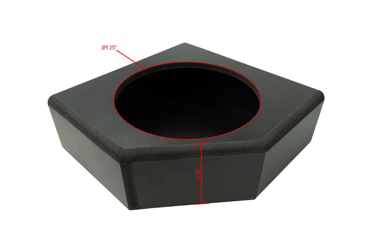 Can-Am® X3 Low Profile Front Passenger Side 10” Sub Box Enclosure – Unloaded | UTVS-X3-ENC-LP-FPASS