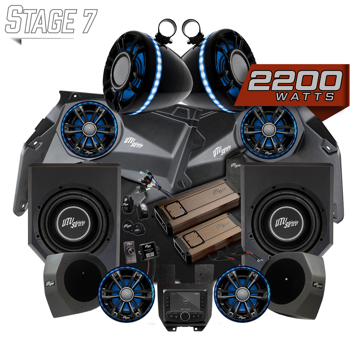 Can-Am® X3 Elite Series Stage 7 Stereo Kit | UTVS-X3-S7-E