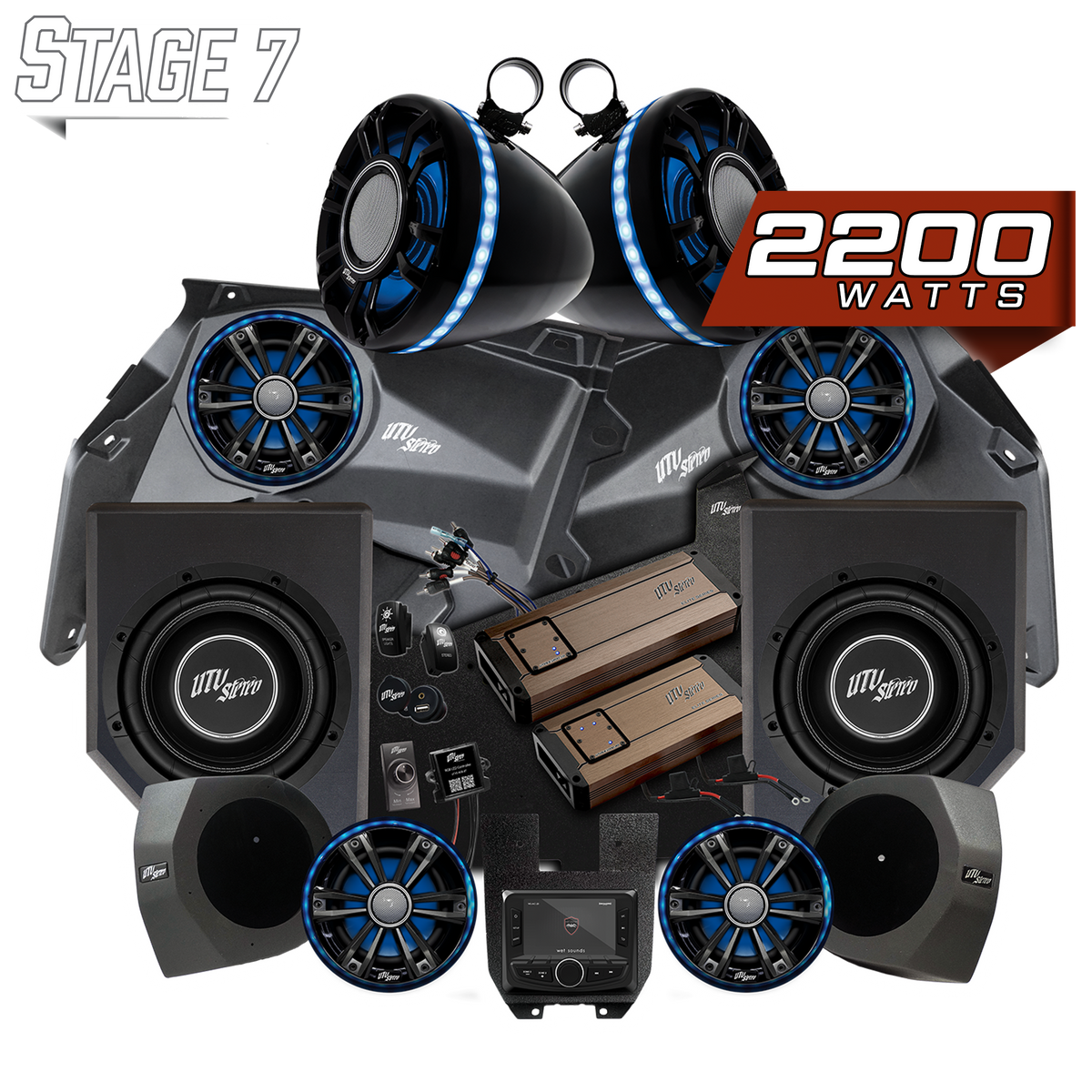 Can-Am® X3 Elite Series Stage 7 Stereo Kit | UTVS-X3-S7-E