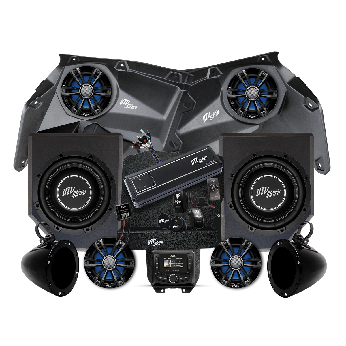 Can-Am® X3 Signature Series Stage 6 Stereo Kit |  UTVS-X3-S6-S