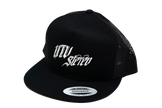 UTV Stereo Mesh Snapback Hat - Silver Logo | UTVS-A-HAT-U-BLK