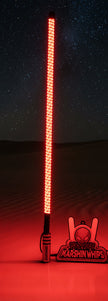 Light-up UTV Whip with a dunes background and 'Marshin Whips' branding.