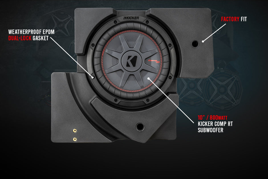 2017-2026 CanAm Maverick X3 Underseat Driverside 10in Subwoofer