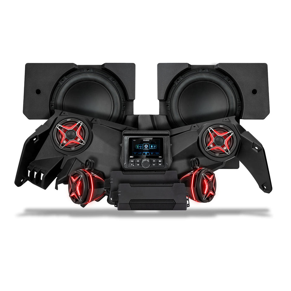 2017-2026 Can-Am® X3, Phase-5 V-Spec 6-Speaker 1650watt System w/MRB4
