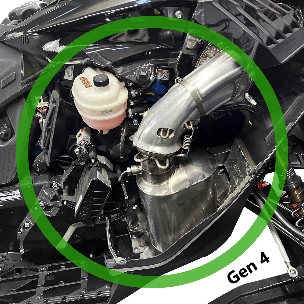 RPM Gen 4 2020-2022 Ski-Doo / Lynx 850 Turbo Q-Muf Chambered Titanium ...