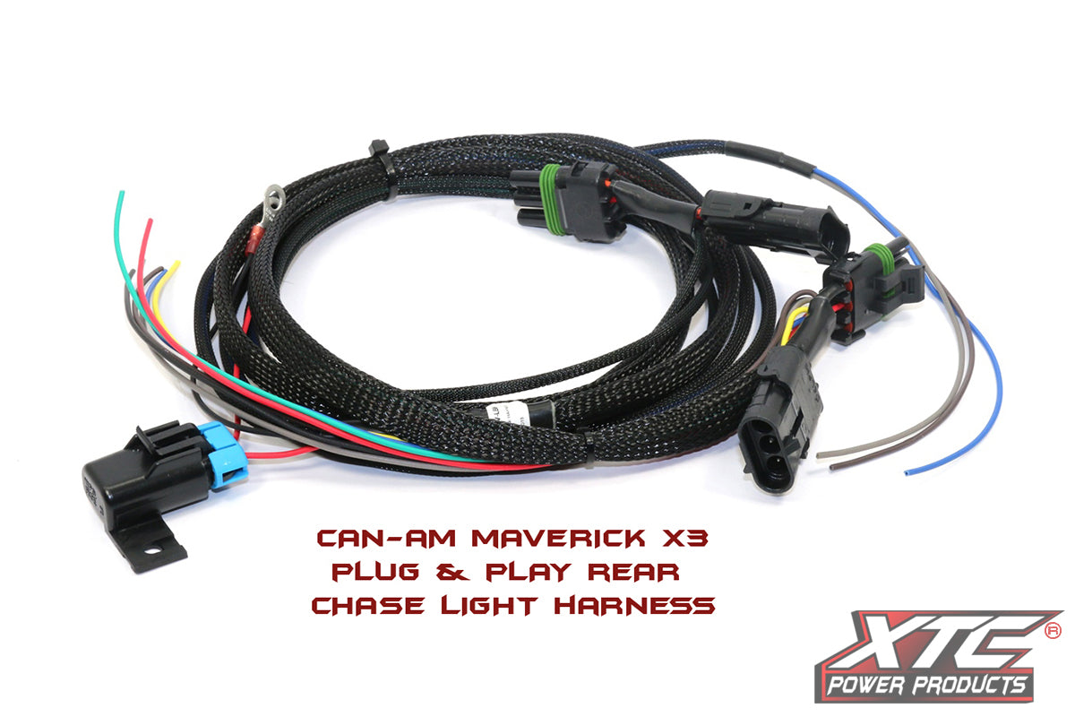*XTC POWER PRODUCTS - CAN-AM MAVERICK X3 REAR CHASE LIGHT BAR WIRING HARNESS