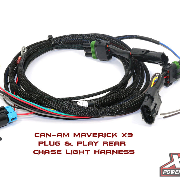 *XTC POWER PRODUCTS - CAN-AM MAVERICK X3 REAR CHASE LIGHT BAR WIRING HARNESS