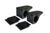 Bracket Set - Tube Clamp Light Mount - Rubber Adjustment Shims - 1.25