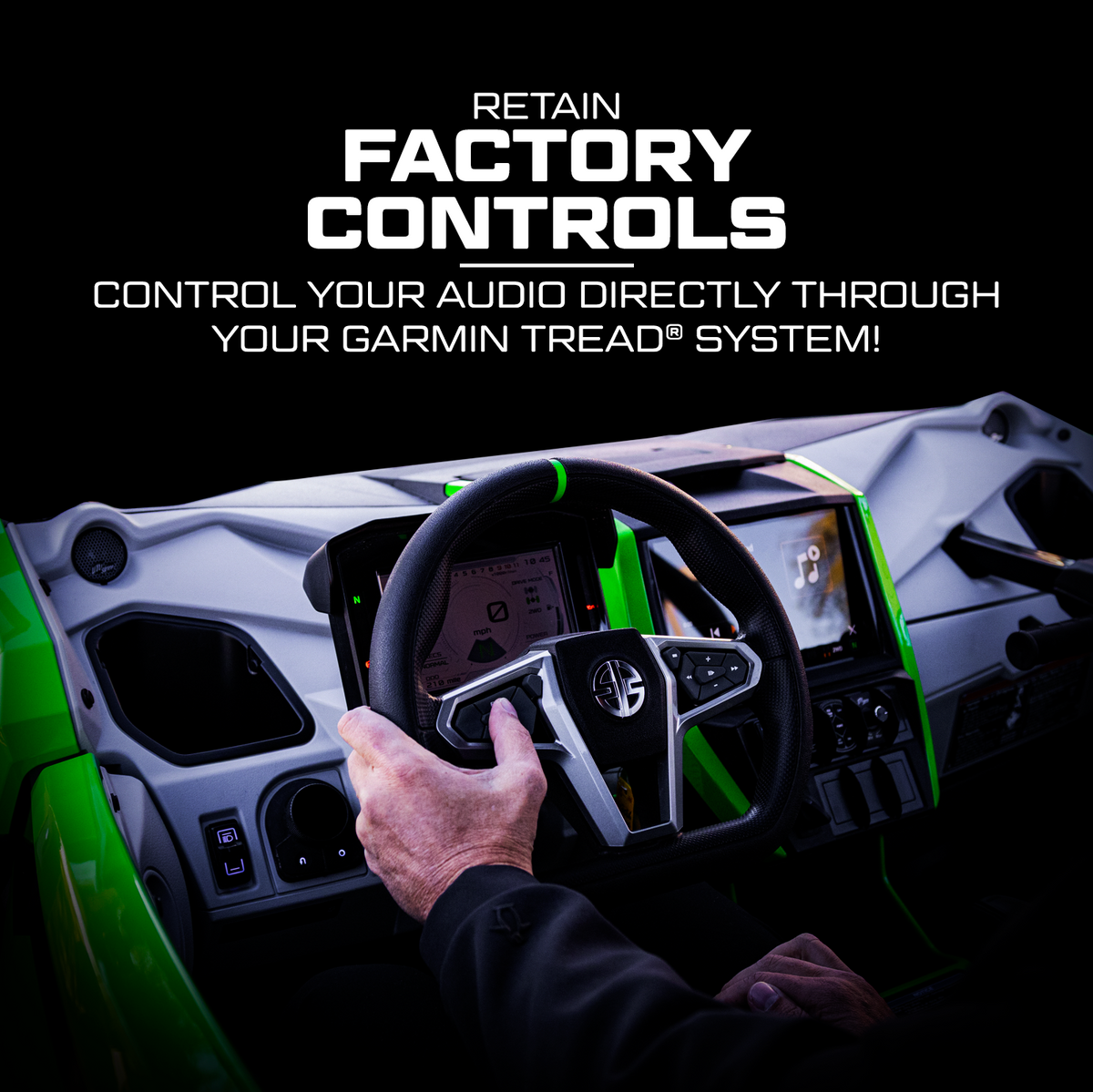 KAWASAKI® TERYX H2 GARMIN TREAD® Elite Stage 8 Stereo Kit | UTVS-H2-S8-GRM