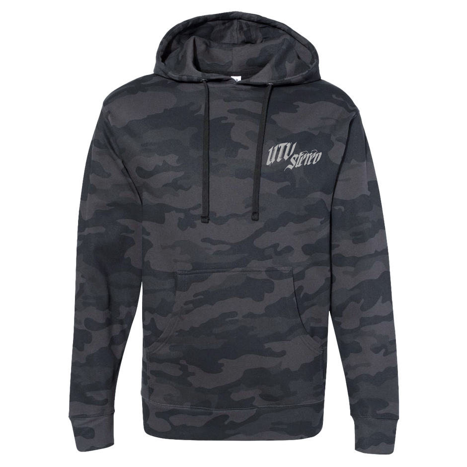 UTV Stereo Unisex Black Camo Hoodie | UTVS-A-HOODIE-U-CAMO