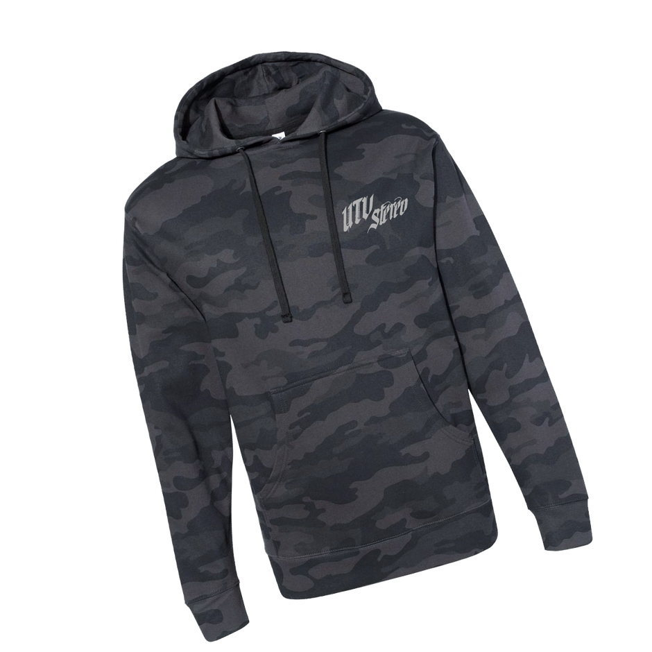 UTV Stereo Unisex Black Camo Hoodie | UTVS-A-HOODIE-U-CAMO