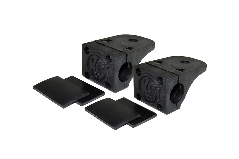 Bracket Set - Tube Clamp Light Mount - Rubber Adjustment Shims - 0.75" - 1.0" - #73001
