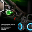 2024-2026 Can-Am® Maverick R, Phase-6 K-Spec 1400watt 6-Speaker Stereo System with Kicker Horns