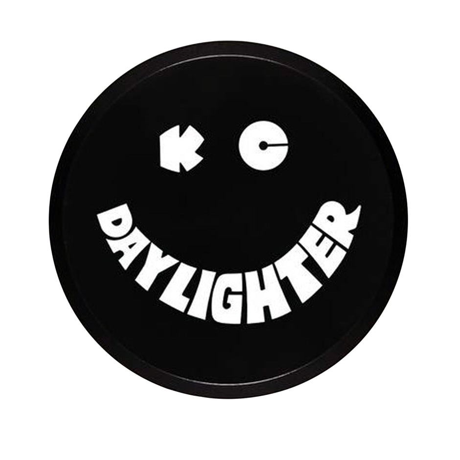 6" Hard Plastic Cover - Round - Single - Black / White KC Daylighter Logo - #5200