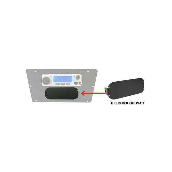 *RUGGED RADIOS - INTERCOM BLOCK OFF PLATE FOR MULTI MOUNTS