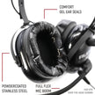 *RUGGED RADIOS - ULTIMATE ALPHA AUDIO STEREO HEADSET WITH VOLUME CONTROL (OTH AND BTH)