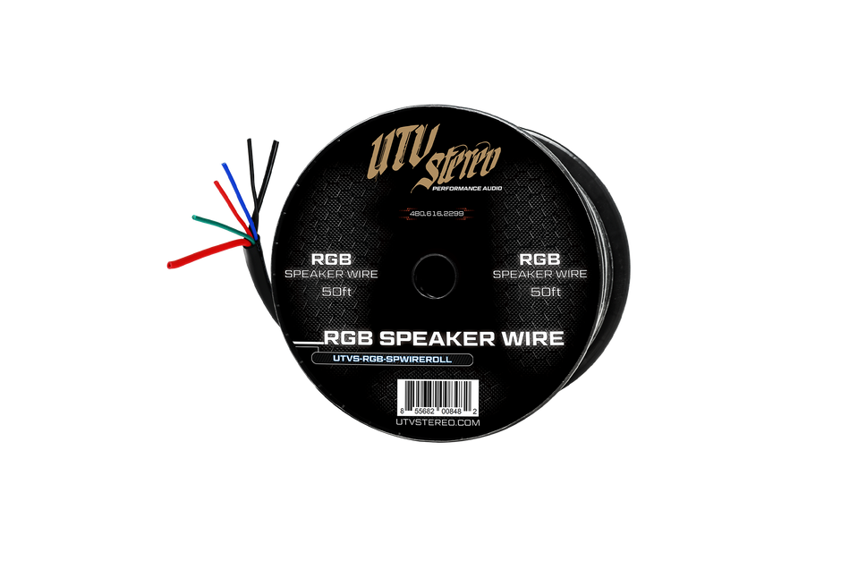 6 Conductor RGB Speaker Wire - 50' | UTVS-RGB-SPWIRE-50