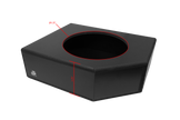 Can-Am® X3 Low Profile Front Driver Side 10” Sub Box Enclosure – Unloaded | UTVS-X3-ENC-LP-FDRIVER